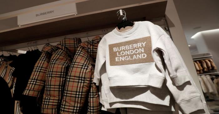 FILE PHOTO: Children's Burberry clothes are seen on display at the Nordstrom flagship store