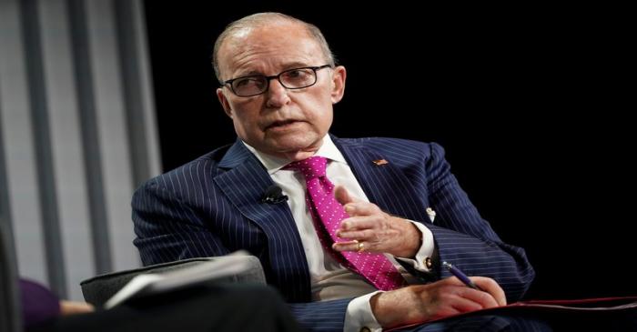 FILE PHOTO: U.S. Director of the Economic Council Larry Kudlow  speaks during the Wall Street