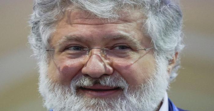 FILE PHOTO: krainian business tycoon Ihor Kolomoisky speaks with journalists at an event in