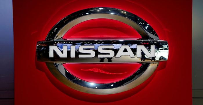 FILE PHOTO: Nissan logo is pictured during the media day for the Shanghai auto show in Shanghai