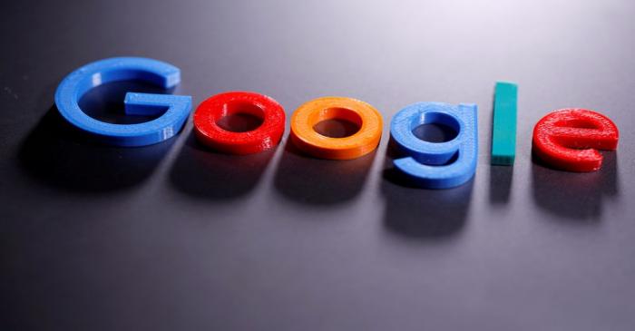 FILE PHOTO: File photo of a  3D printed Google logo