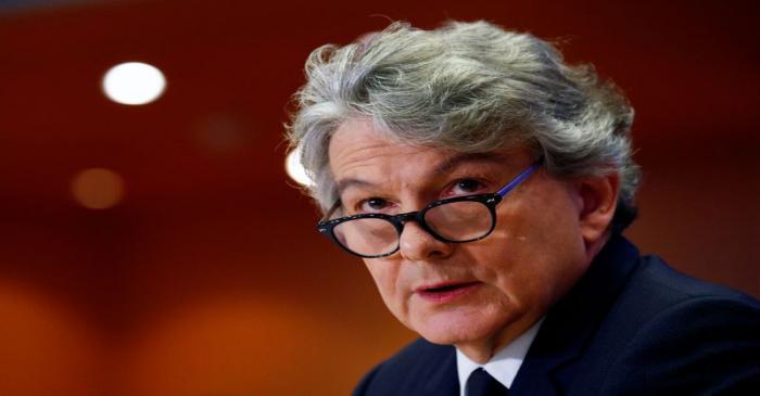 FILE PHOTO: Thierry Breton attends his hearing before the European Parliament in Brussels