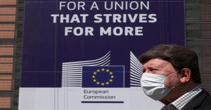 FILE PHOTO: Spread of coronavirus disease (COVID-19) in Brussels
