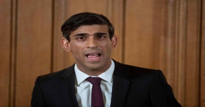 FILE PHOTO: Chancellor of the Exchequer Rishi Sunak at news conference on coronavirus in London