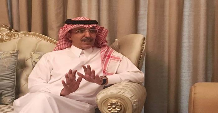 FILE PHOTO: Saudi Minister of Finance Mohammed al-Jadaan speaks during an interview with