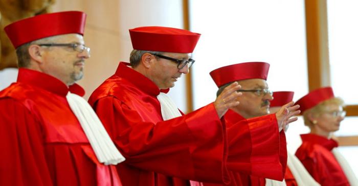 FILE PHOTO: President of Germany's Constitutional Court Vosskuhle attends the ruling on the