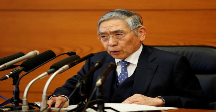 Bank of Japan Governor Haruhiko Kuroda speaks at a news conference in Tokyo