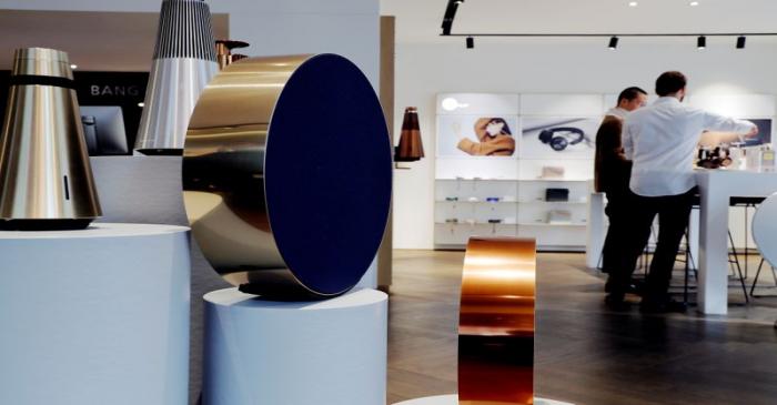 FILE PHOTO: An inside view of the Bang & Olufsen flagship store in Copenhagen