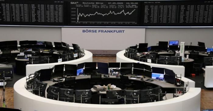 The German share price index DAX graph is pictured at the stock exchange in Frankfurt