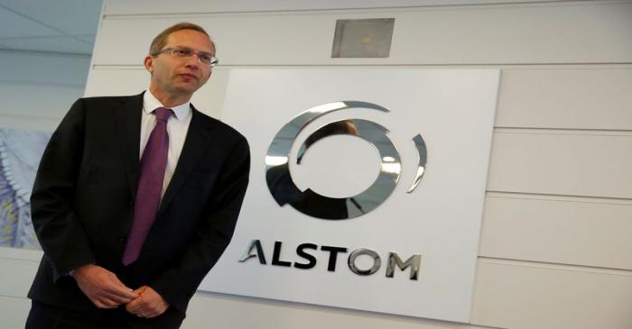 Henri Poupart-Lafarge, Chairman and CEO of Alstom, poses before the company's full year 2016/17