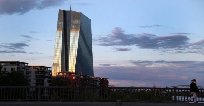 FILE PHOTO: The headquarters of the European Central Bank in Frankfurt, Germany,