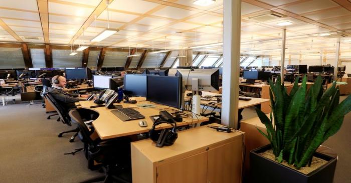 FILE PHOTO: The trading floor of Norges Bank Investment Management, the Nordic countryÕs