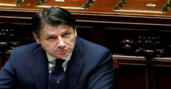 FILE PHOTO: Italian Prime Minister Giuseppe Conte attends a session of the lower house of
