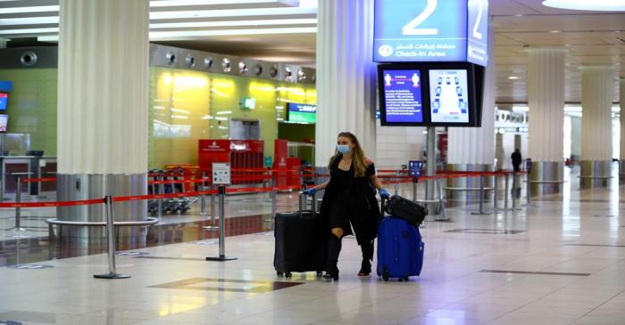 FILE PHOTO: Dubai International airport resumed limited outbound passenger flights amid