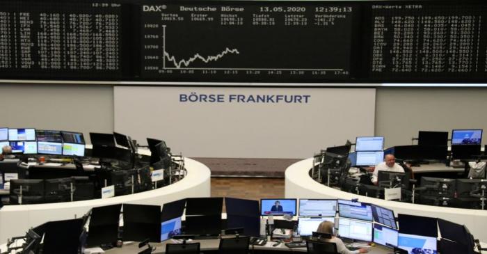 The German share price index DAX graph is pictured at the stock exchange in Frankfurt