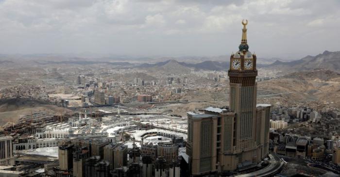 FILE PHOTO: An aerial view of Kaaba at the Grand mosque in the holy city of Mecca