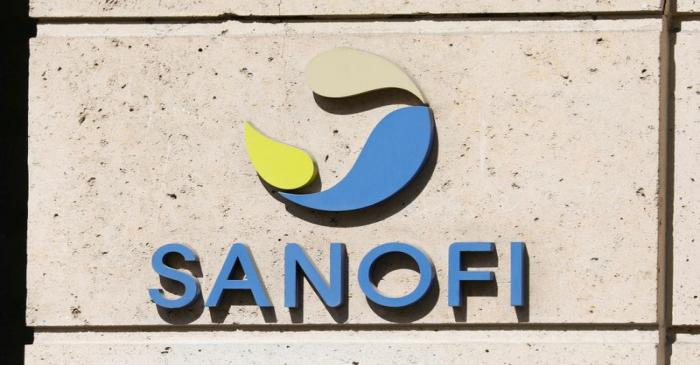 FILE PHOTO: Sanofi logo is seen in Paris