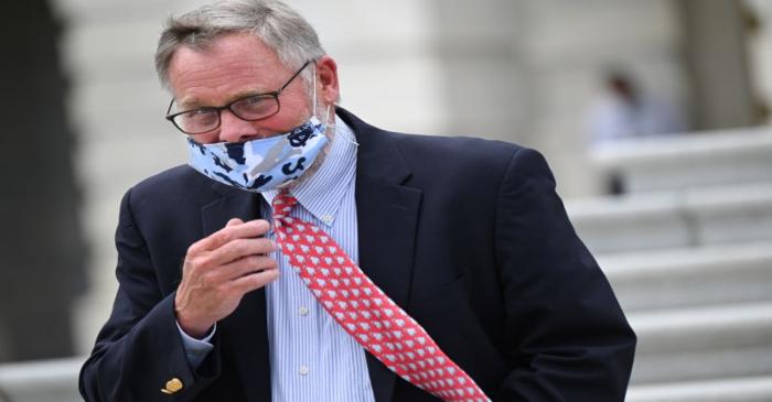 Sen. Burr leaves the U.S. Capitol after voting in Washington