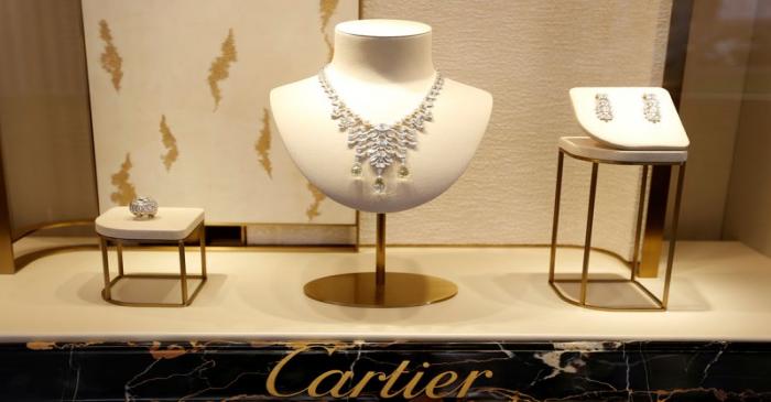 FILE PHOTO: High jewellery are displayed at luxury goods maker Cartier store on Place Vendome