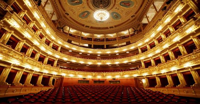 FILE PHOTO: A general view of an empty National Theatre is seen in Prague