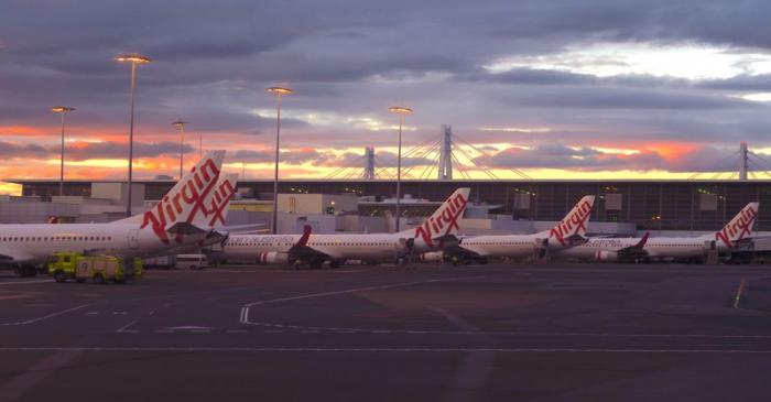 FILE PHOTO: Aircraft from Australia's second largest airline, Virgin Australia, sit on the