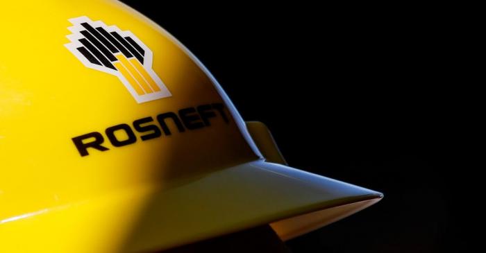 A view shows a helmet with the logo of Rosneft company in Vung Tau