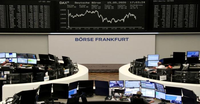 The German share price index DAX graph is pictured at the stock exchange in Frankfurt