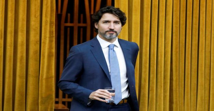 Canada's Prime Minister Justin Trudeau arrives to a meeting of the special committee on the