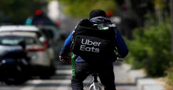 FILE PHOTO: Carrefour teams up with Uber Eats for lockdown deliveries