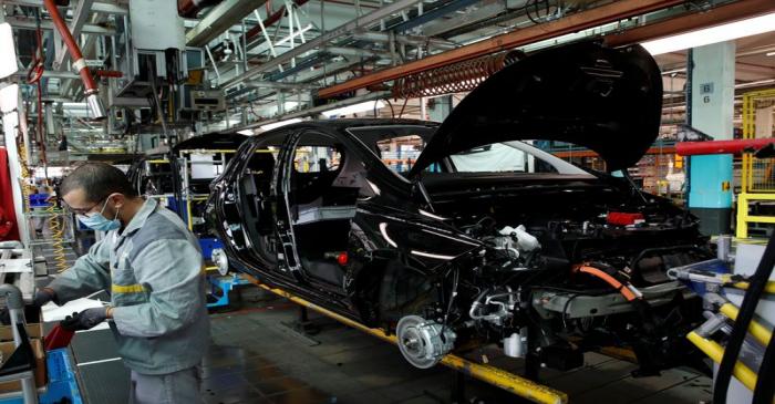 Renault ramps up production at its factory of Flins, near Paris