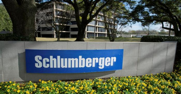 FILE PHOTO: The exterior of a Schlumberger Corporation building is pictured in West Houston