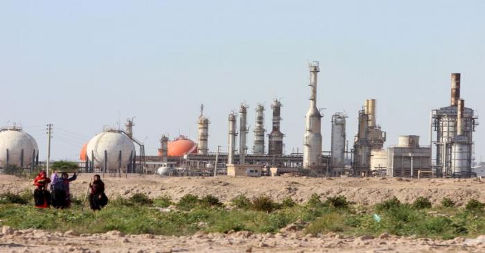 FILE PHOTO: A general view of the South Gas Company in Basra