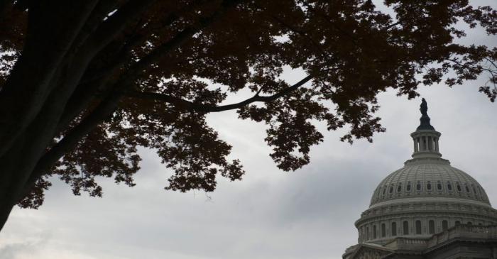 FILE PHOTO:  A view of the U.S. Capitol dome in Washington