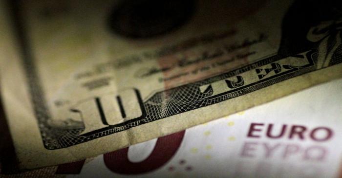 FILE PHOTO: Illustration photo of U.S. Dollar and Euro notes