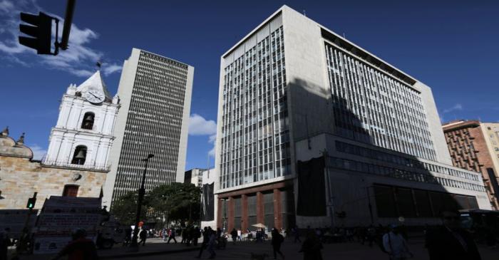 General view of Colombia's central bank in Bogota