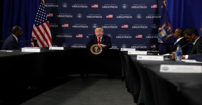 U.S. President Trump visits Ford Rawsonville Components Plant in Ypsilanti, Michigan