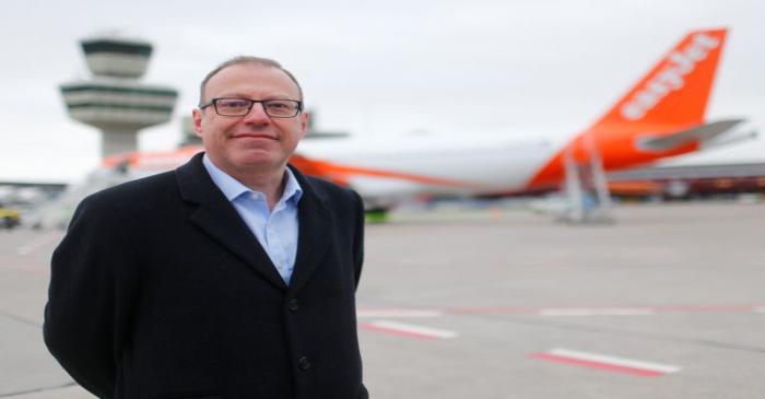Andrew Findlay, EasyJet's Chief Financial Officer, poses for a photograph during an event of