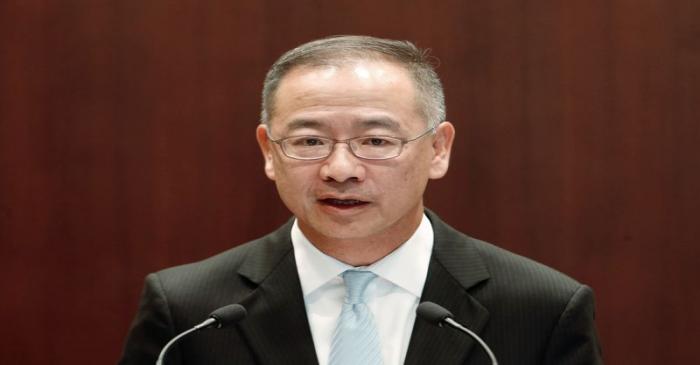 Eddie Yue, deputy chief executive officer and incoming chief executive officer of Hong Kong