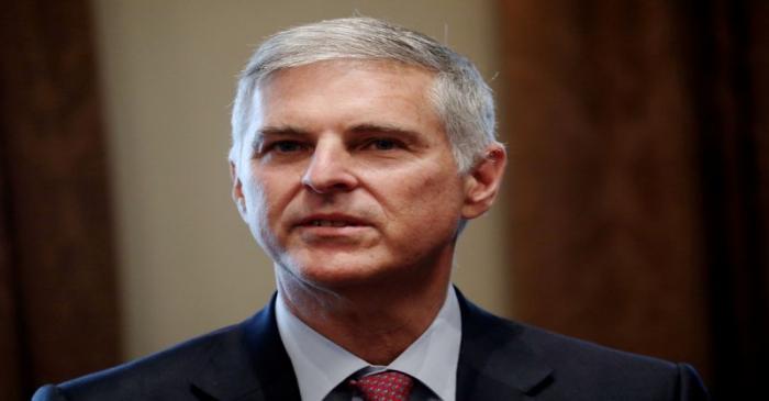 FILE PHOTO: Christopher Nassetta, the President and CEO of Hilton, participates in meeting with