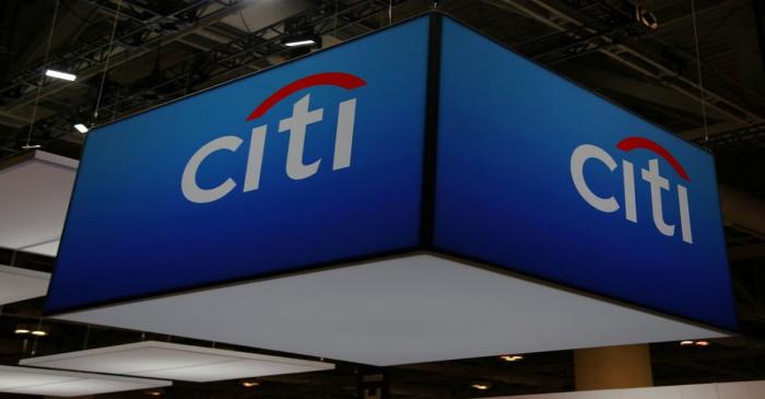 FILE PHOTO: The Citigroup Inc logo is seen at the SIBOS banking and financial conference in