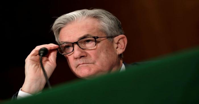 FILE PHOTO: Federal Reserve Chairman Jerome Powell testifies on Capitol Hill
