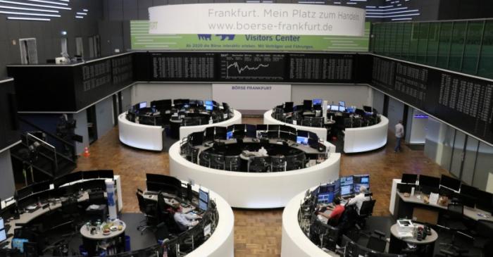 FILE PHOTO: The German share price index DAX graph is pictured at the stock exchange in