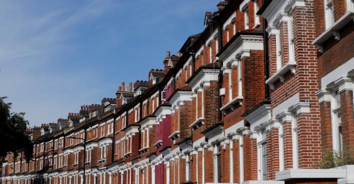 FILE PHOTO: Terraced houses are seen in Primrose Hill, London