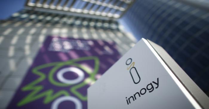 Innogy logo in Essen, Germany