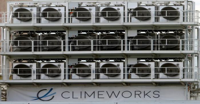 Facility for capturing CO2 from air of Swiss Climeworks AG in Hinwil