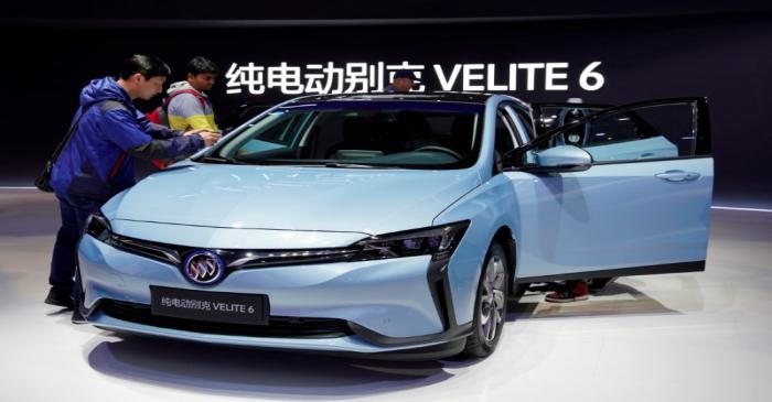 FILE PHOTO: Buick's electric vehicle(EV) Velite 6 of GM is unveiled during the media day for