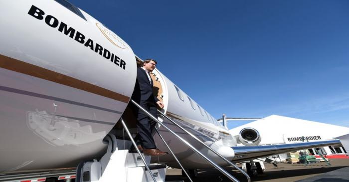 FILE PHOTO: FILE PHOTO: a Bombardier Global 6500 business jet at the National Business Aviation