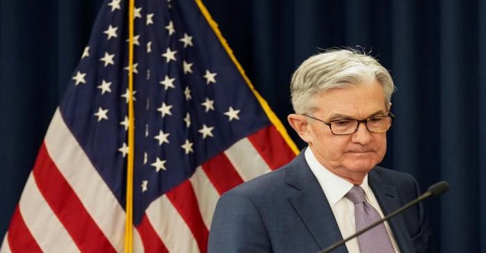 FILE PHOTO: U.S. Federal Reserve Chairman Jerome Powell  speaks in Washington