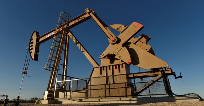 FILE PHOTO: A pump jack on a lease owned by Parsley Energy operates in the Permian Basin near