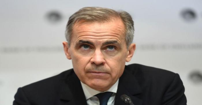 Mark Carney, Governor of the Bank of England (BOE) attends a news conference at Bank Of England